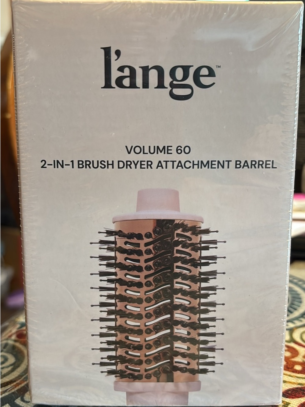 L'ange Volume 60 2-in-1 Brush Dryer Attachment Barrel in Pink and Black